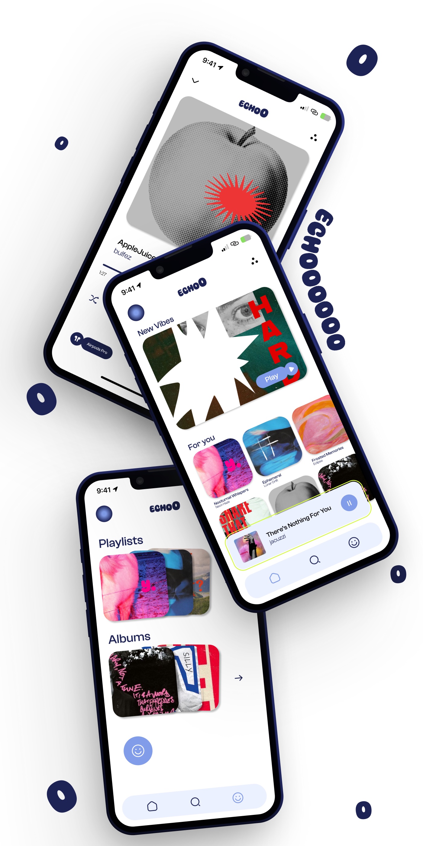 Echoo music app UI 2