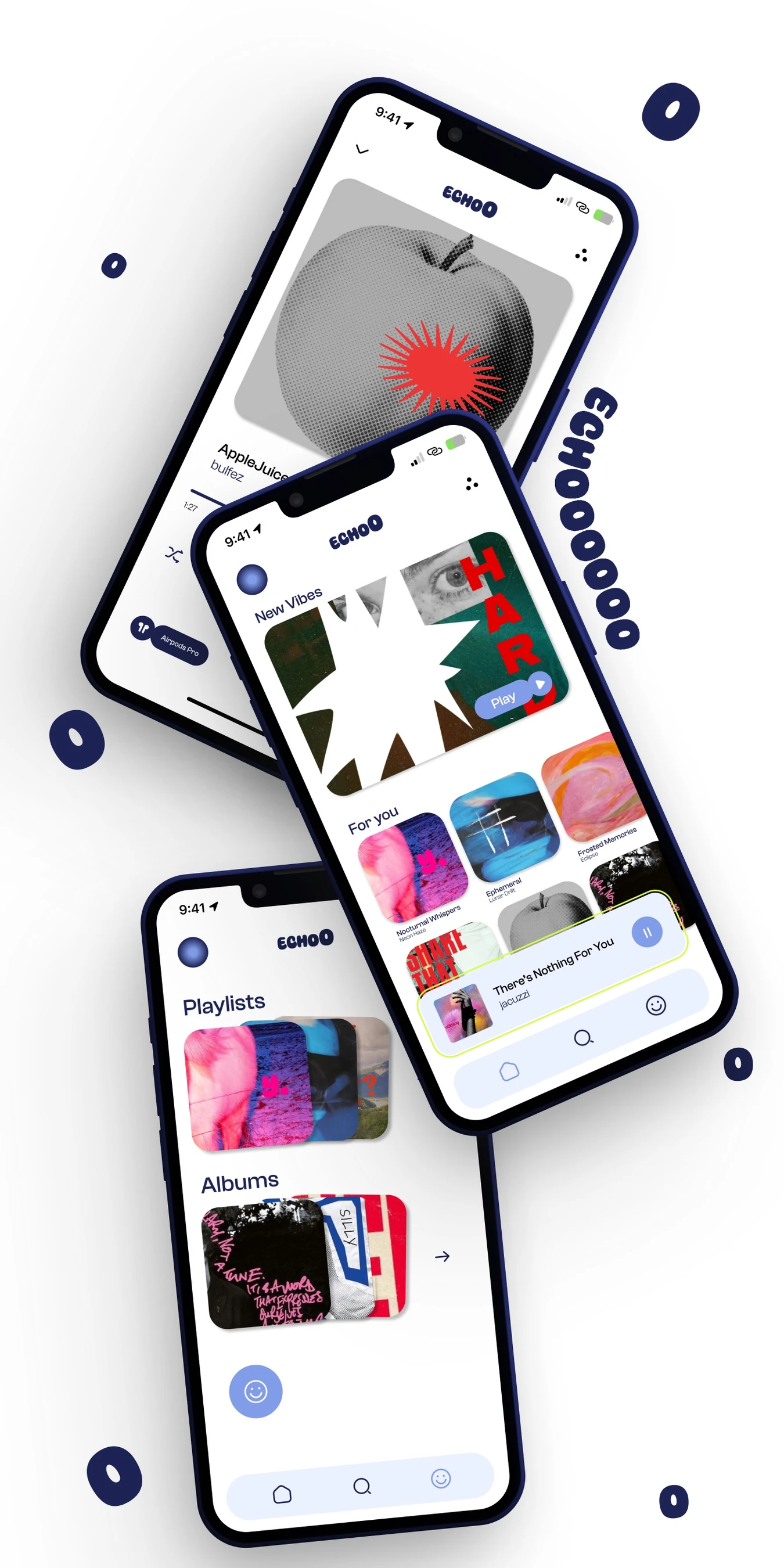 Echoo music app UI 2